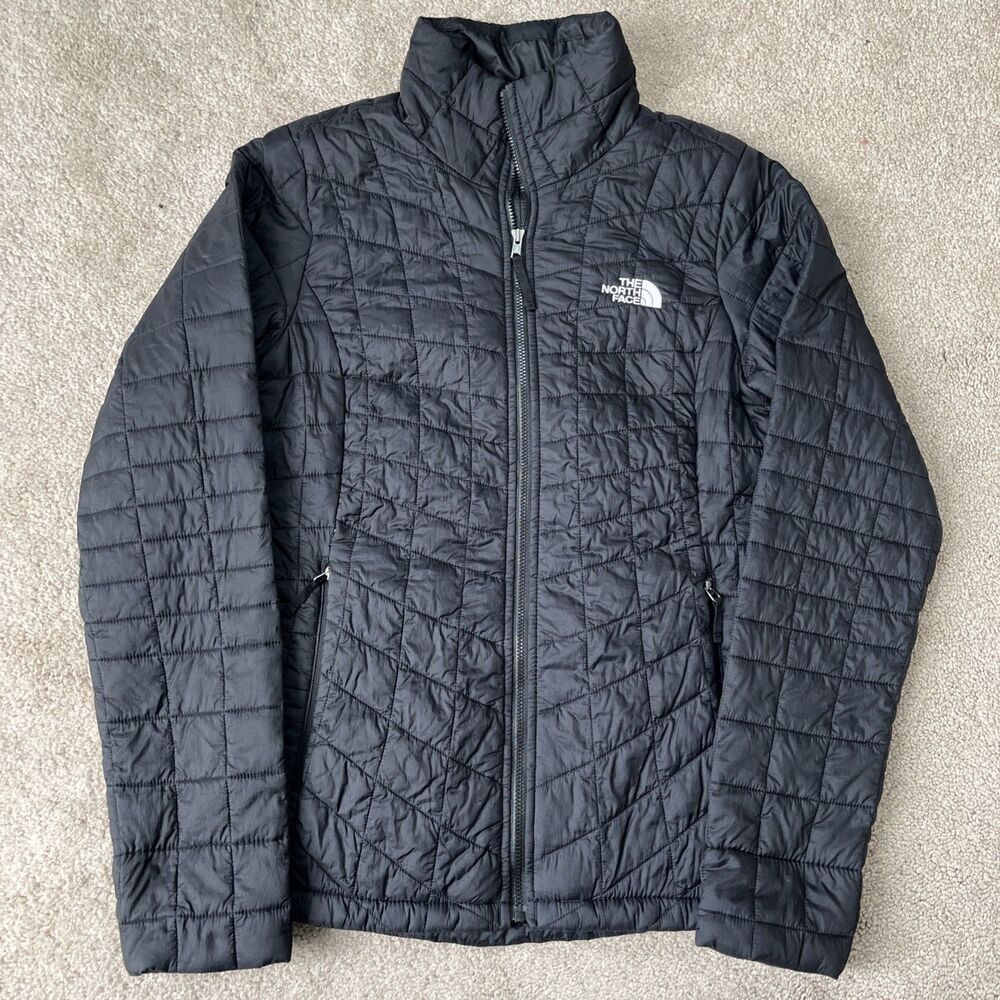 North Face Thermoball Puffer Jacket Womens XS Black Quilted Lightweight Outdoor